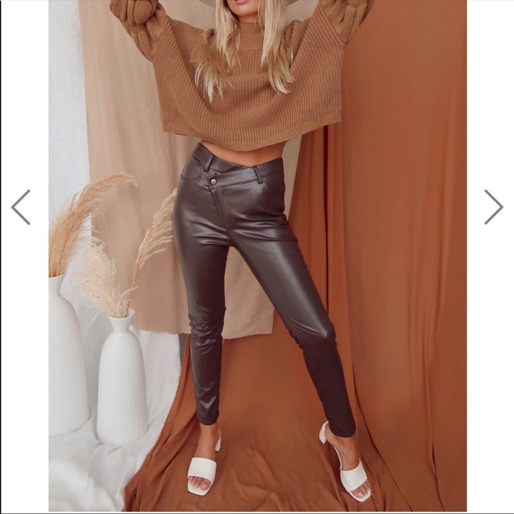 12th Tribe Vegan Leather Pants